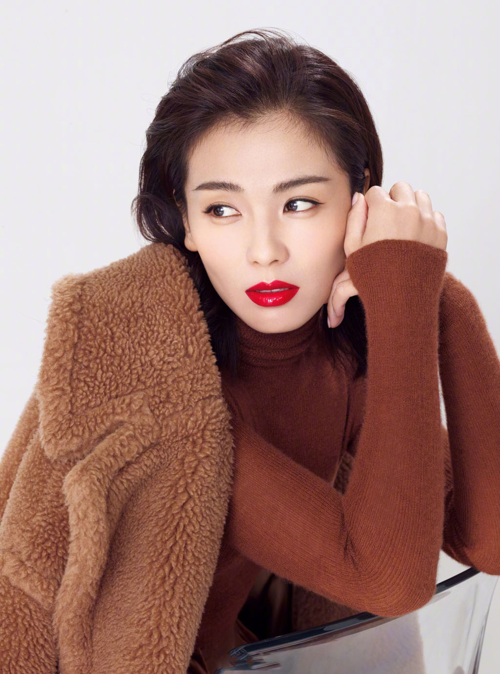 刘涛魅惑红唇彩妆写真高清图片图片
