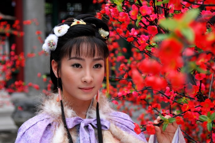 中国著名湖南省益阳女演员电视剧《黛玉传》陶昕然剧照高清图片图片
