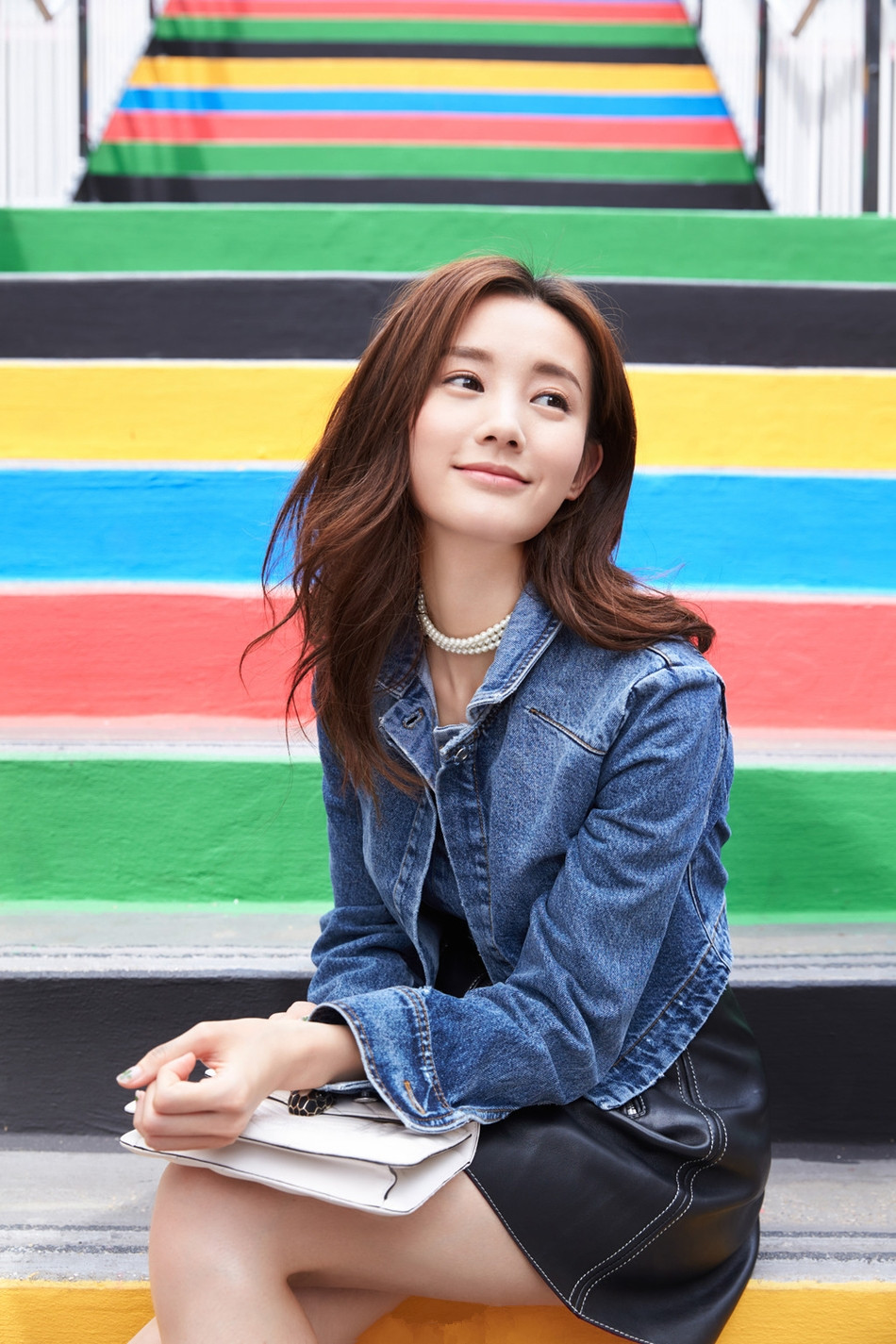 高清中国内地山东济南女演员李一桐Q清纯小公主白裙明星美女写真图片图片