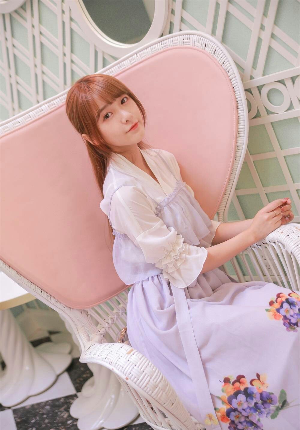 高清浙江省宁波美女徐娇唯美古风汉服小清新红毯写真图片