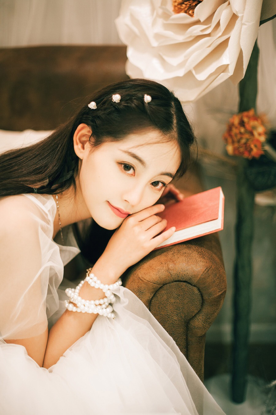 严屹宽杜若溪婚纱写真图片 明星夫妻温馨写真图片图片