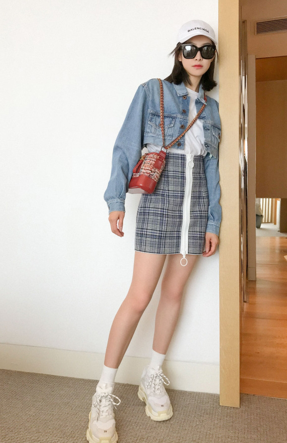 宋茜休闲风秀美腿靓丽写真图片图片