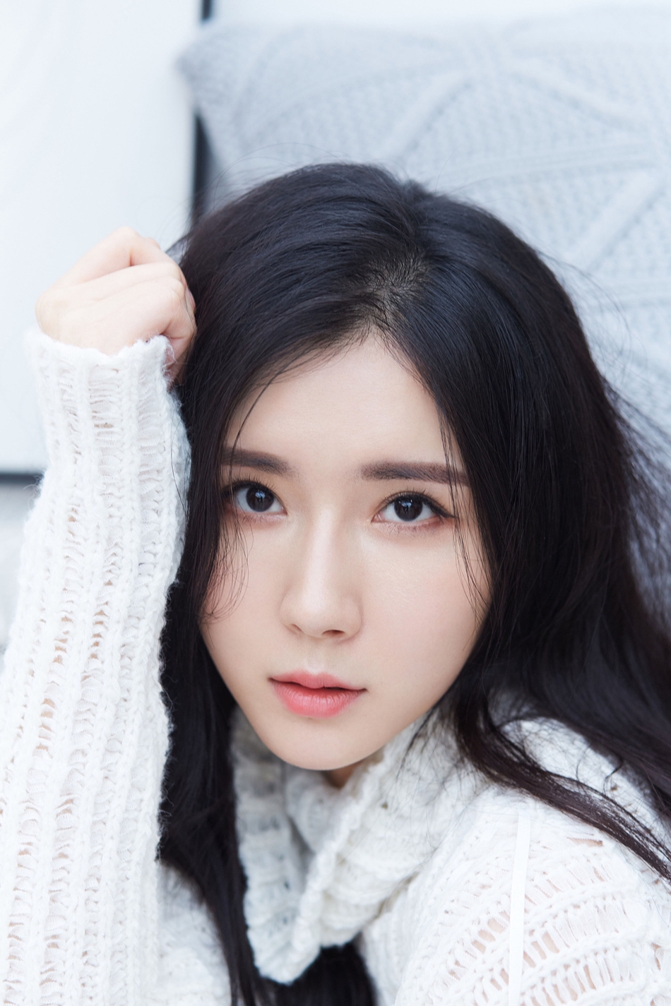 中国内地江西省九江女演员方方安娜初冬素雅温暖时尚写真图片图片
