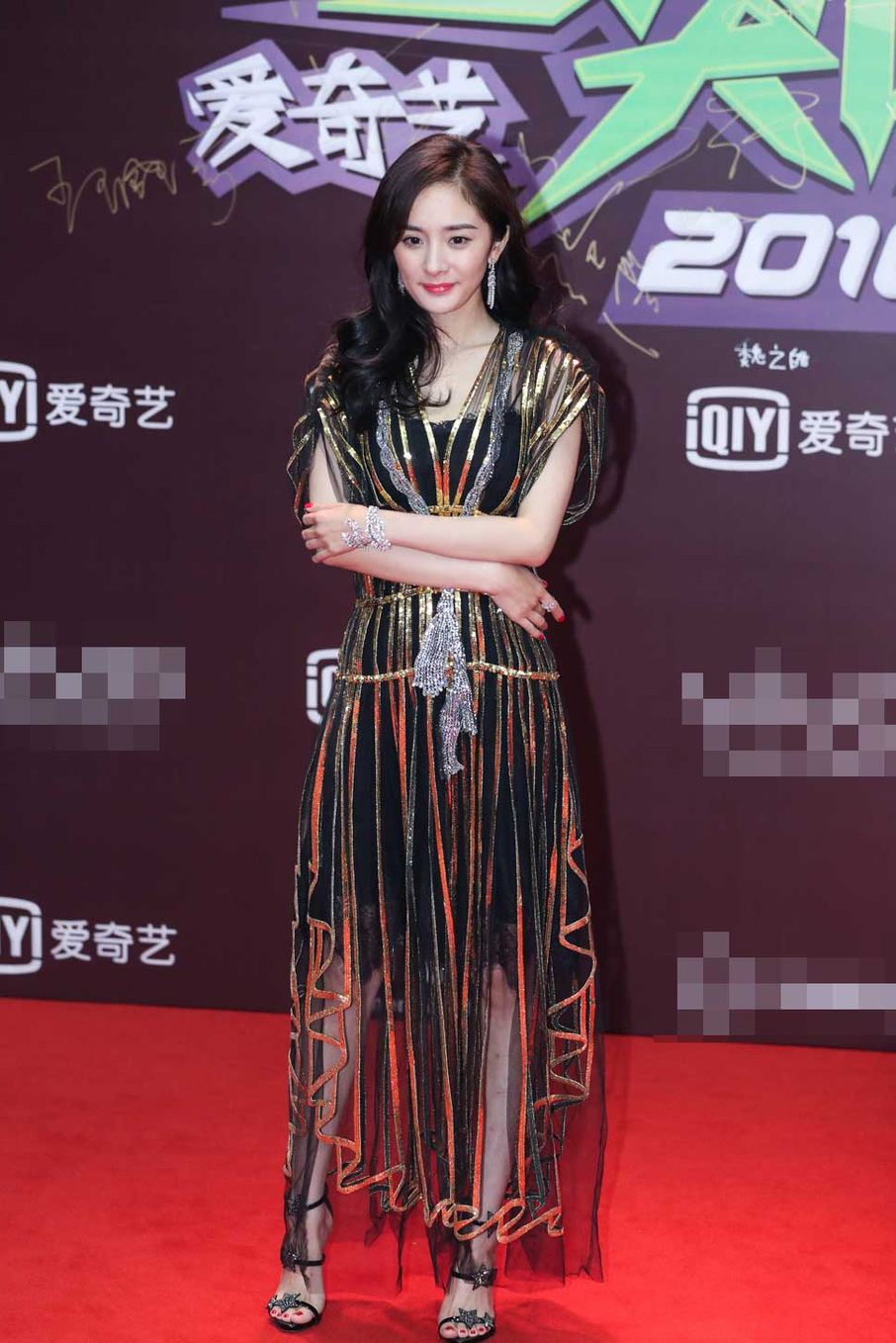 杨幂薄纱长裙活动图片  杨幂图片图片