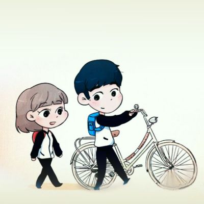 《致我们单纯的小美好》Q版可爱情侣头像图片图片