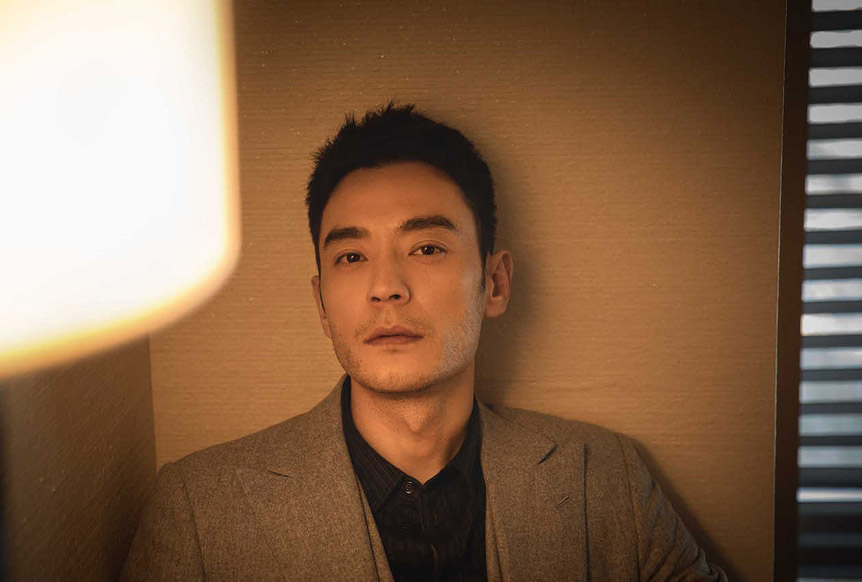 河南省平顶山男演员李光洁熟男魅力冬日写真高清图片图片