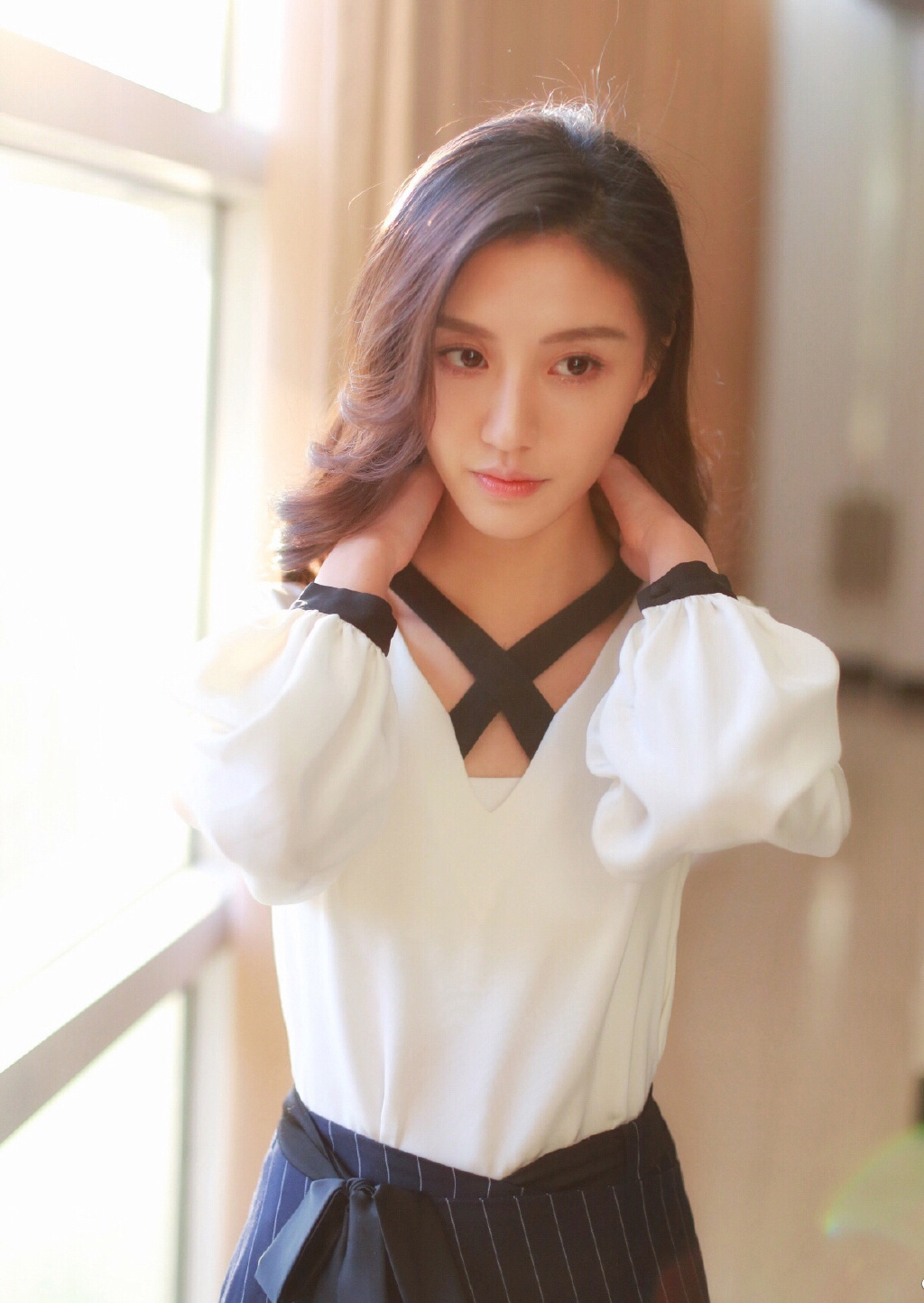 高清女星朱庭辰生活照图片图片