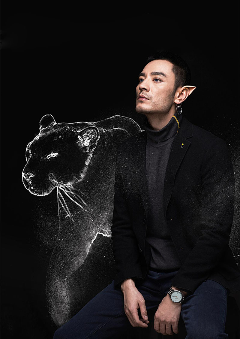 河南省平顶山男演员李光洁野兽系列时尚写真大片图片