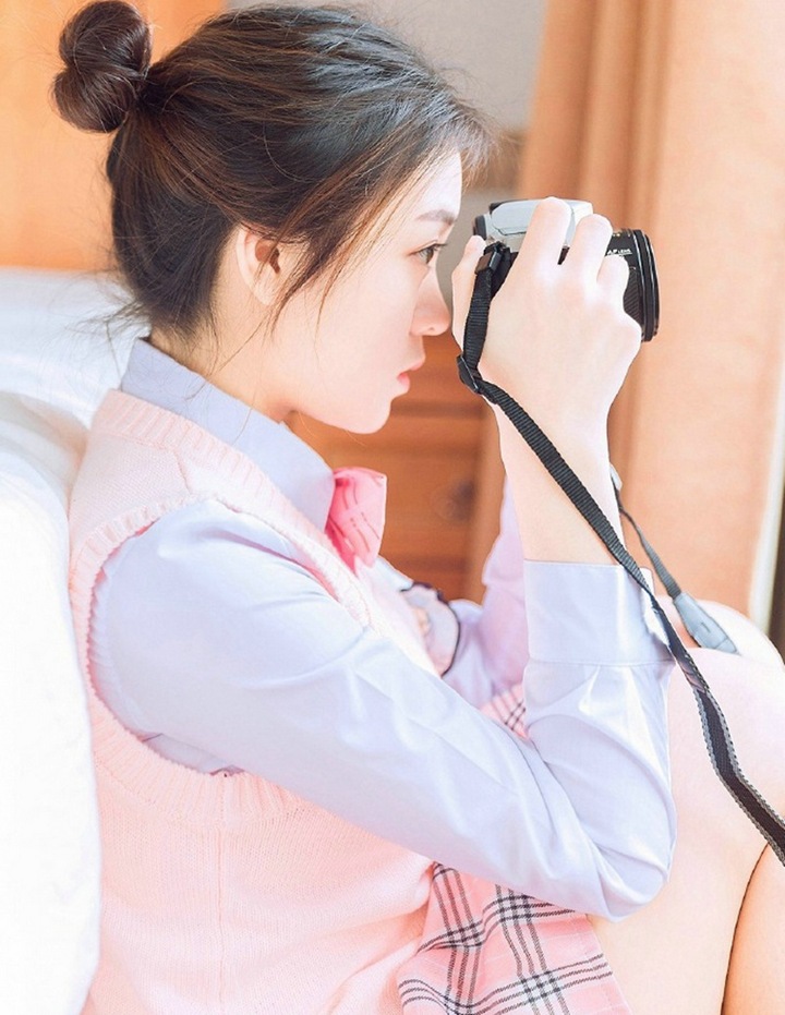 李曼机车风皮衣写真图片图片