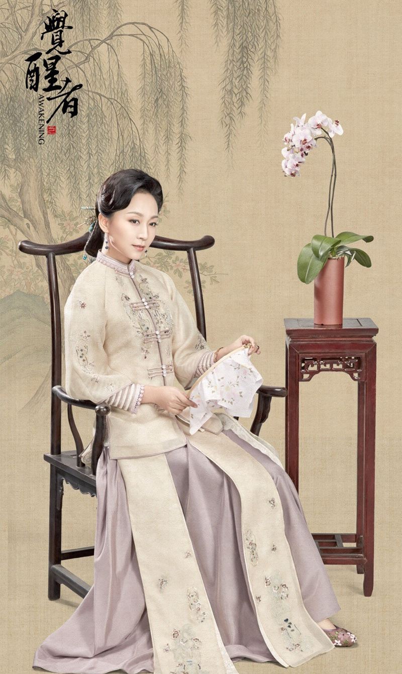 高清山东省青岛美女江铠同冷艳洋装小女人霸气时尚写真图片