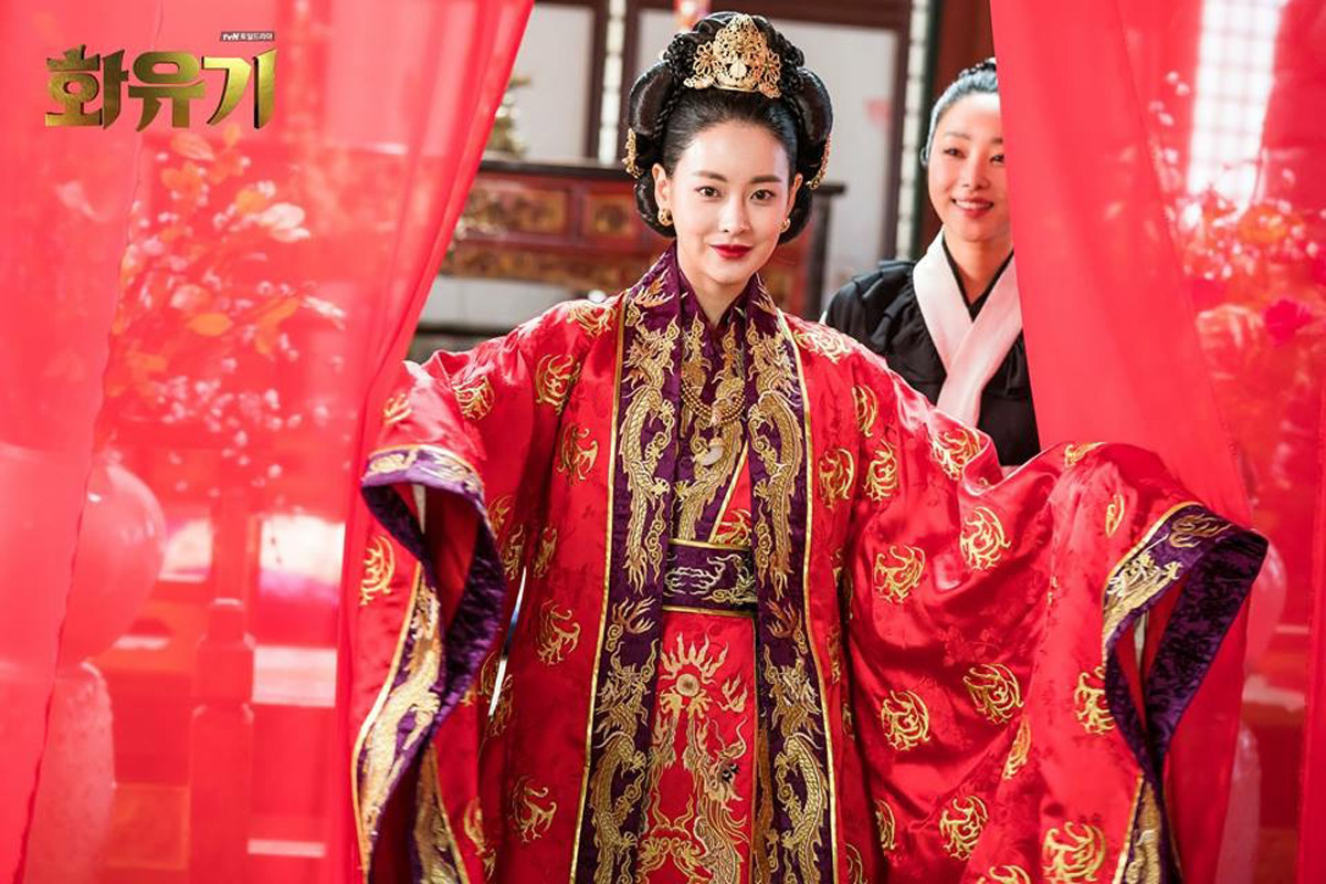 高清韩国庆尚南道晋州美女吴涟序《花游记》古装剧照图片图片