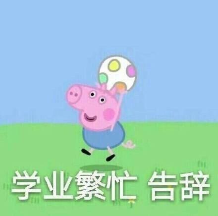 最新考试必过表情包 小猪佩奇表情图片图片
