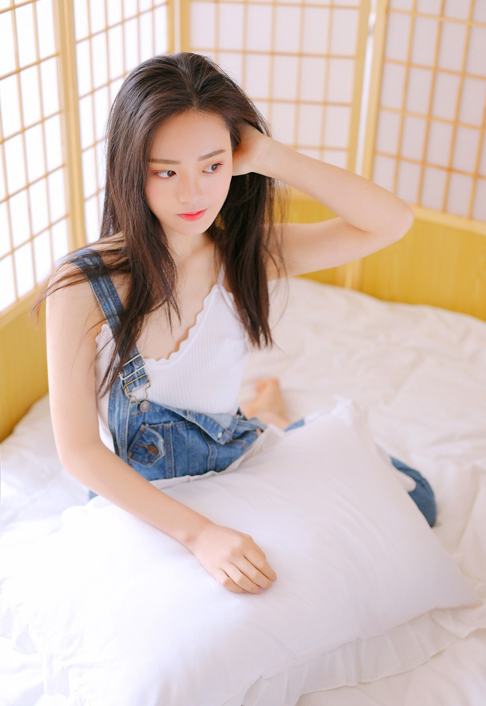 长直发发型图片