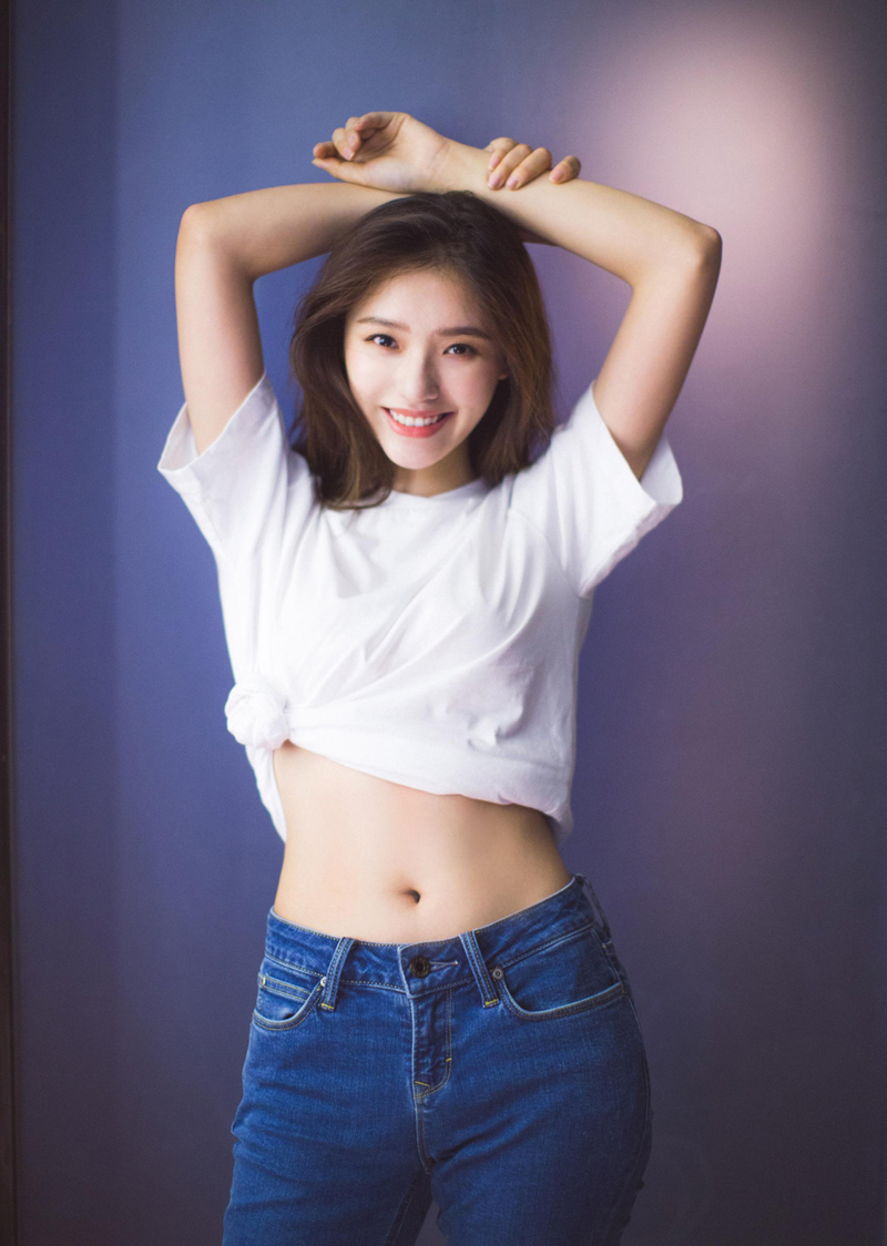 林允性感露脐装清爽写真图片图片 林允性感露脐装清爽写真图片图片