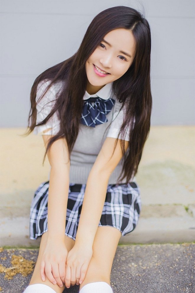 酒窝美女图片