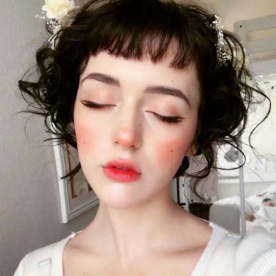 唯美复古女生头像图片图片