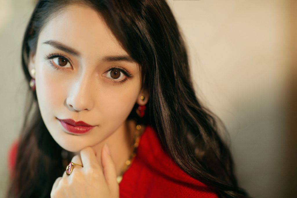 中国内地上海影视女演员angelababy杨颖近距离高清电眼魅惑写真图片图片