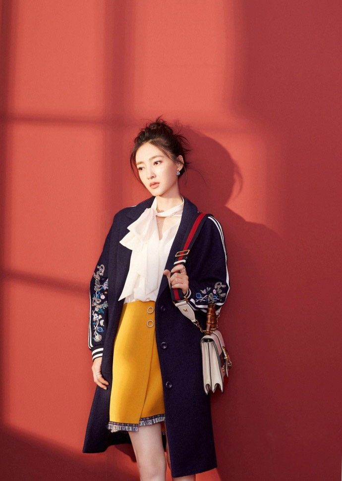 王丽坤全新创意写真图片 优雅清新甜美时尚图片
