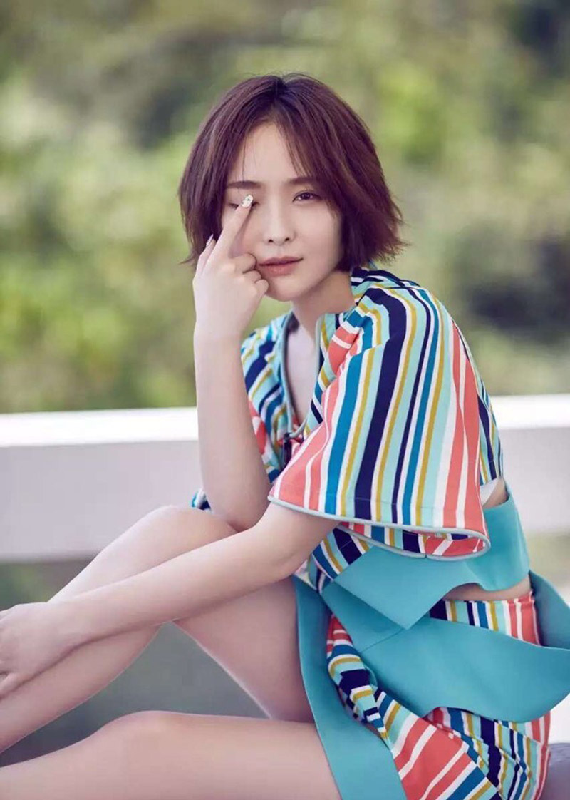 李曼图片   李曼粉色长裙优雅图片图片