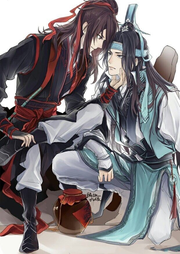 魔道祖师同人手绘卡通图片图片