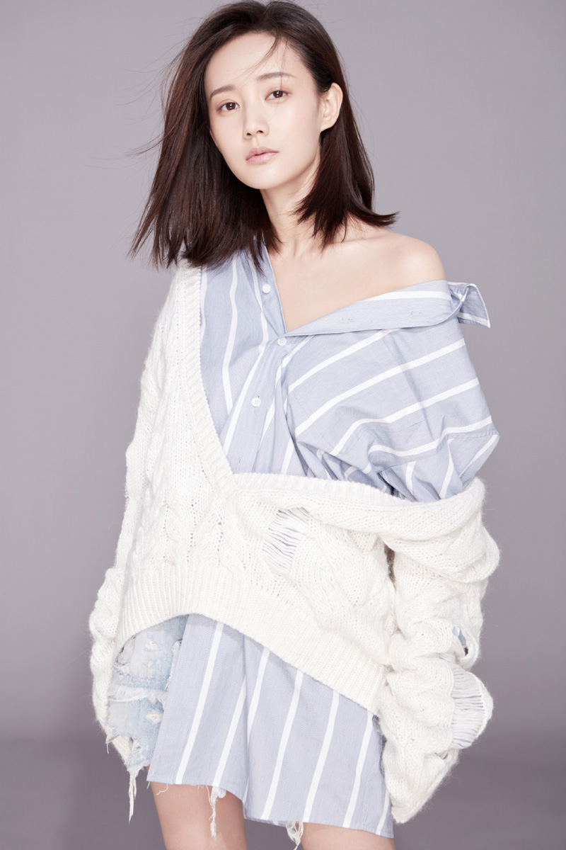 高清中国内地山东济南女演员李一桐Q清纯小公主白裙明星美女写真图片图片