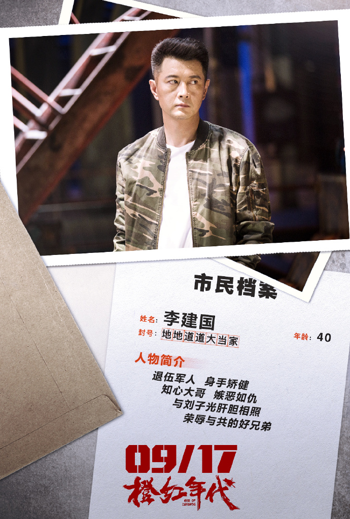 高清破案警匪《橙红年代》“市民档案”人物海报图片二图片