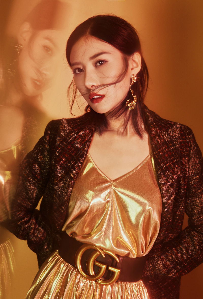 中国内地山东济南女演员吴优魅惑性感时尚杂志写真大片图片