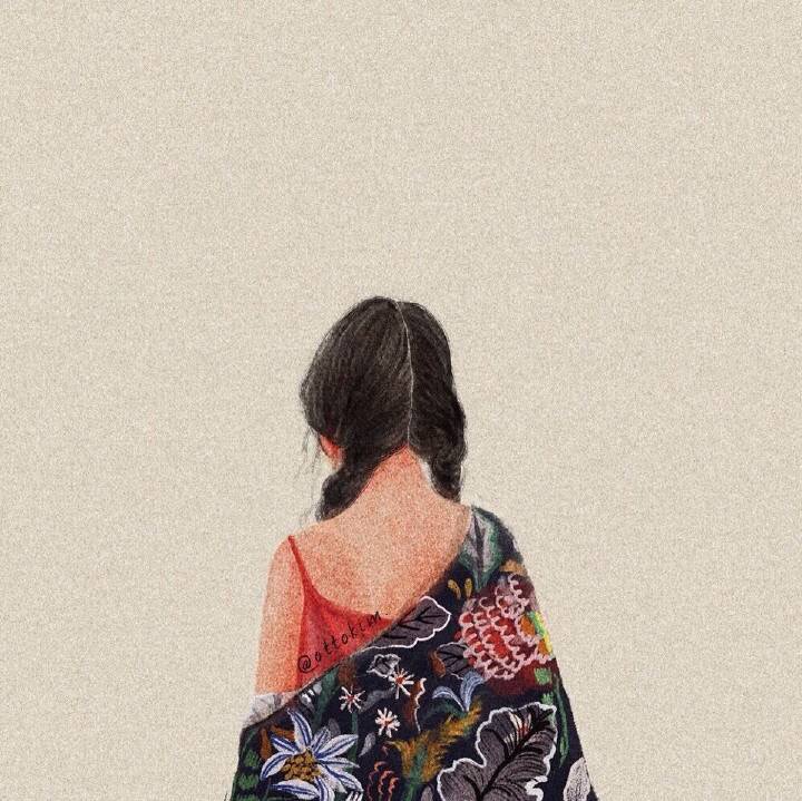 唯美复古女生头像图片图片