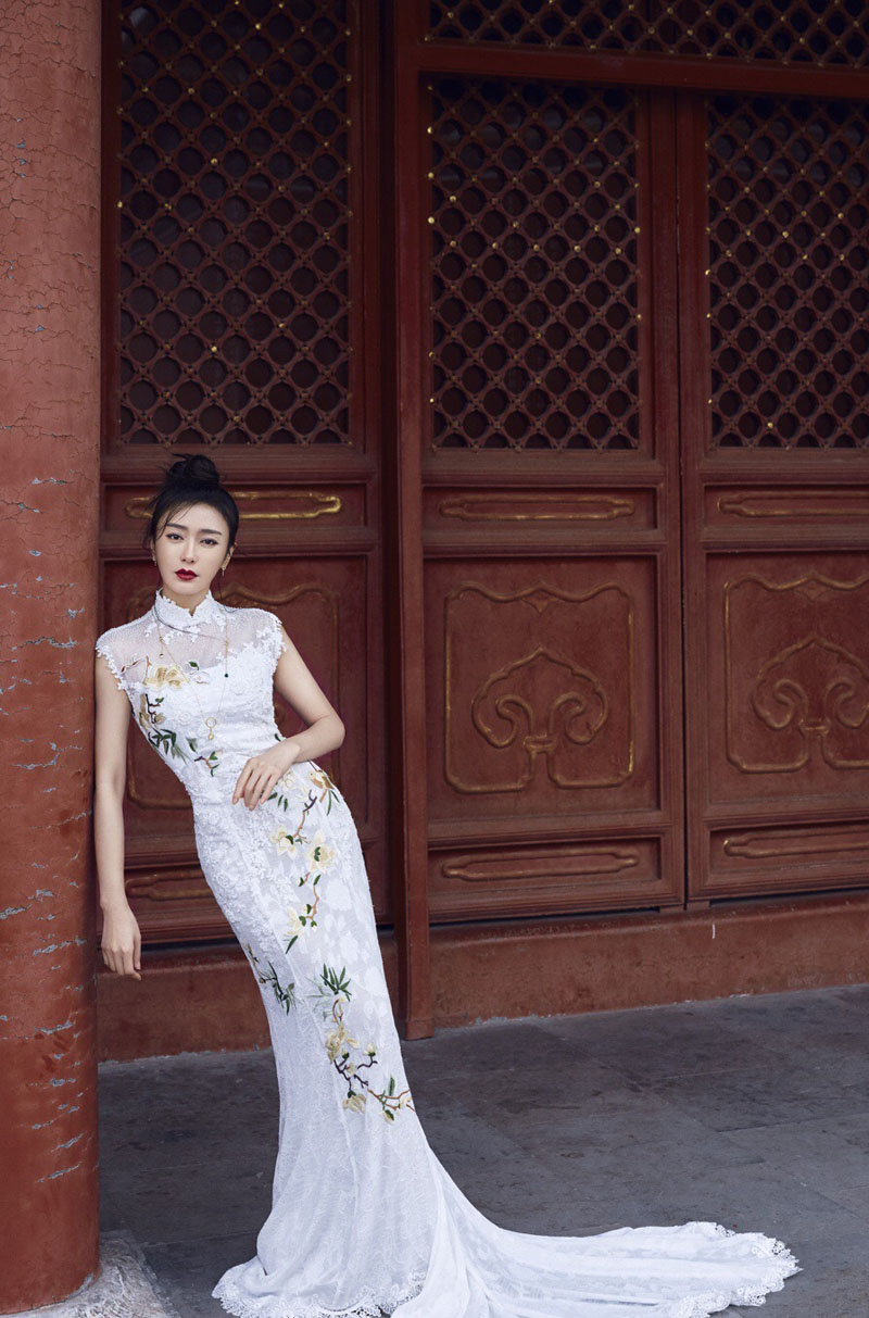 秦岚复古优雅魅力写真图片图片