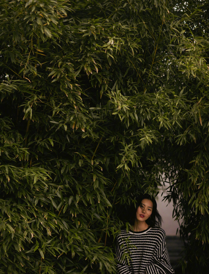 刘雯秋日温暖意境写真图片图片