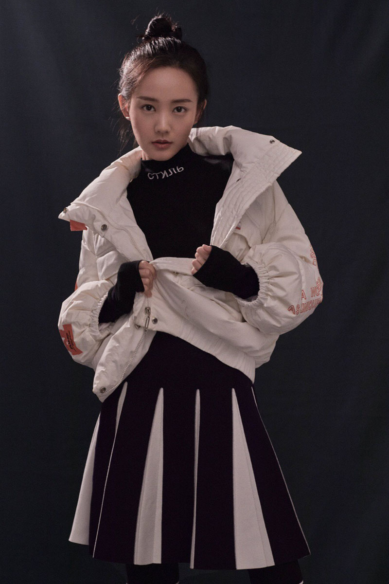 高清中国内地山东济南女演员李一桐Q清纯小公主白裙明星美女写真图片图片