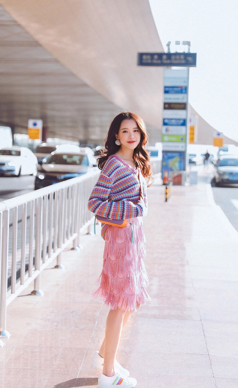 高清北京美女黄一琳清新粉嫩美妆写真图片图片