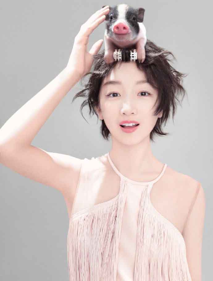 高清中国内地影视河北省石家庄女演员周冬雨百变造型时尚杂志写真图片壁纸图片