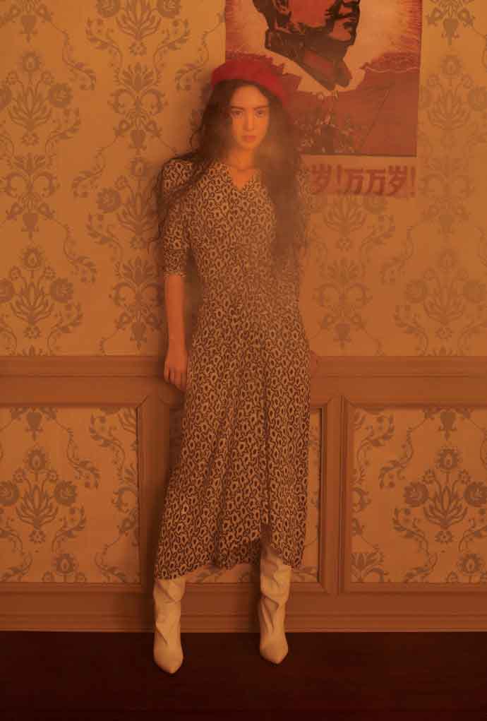 马思纯软呢大衣唯美意境写真图片图片