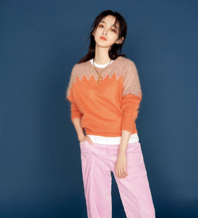 高清中国内地女演员平面模特何泓姗唯美婚纱写真图片图片