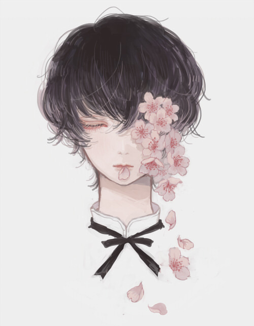 二次元动漫任务唯美插画图片图片
