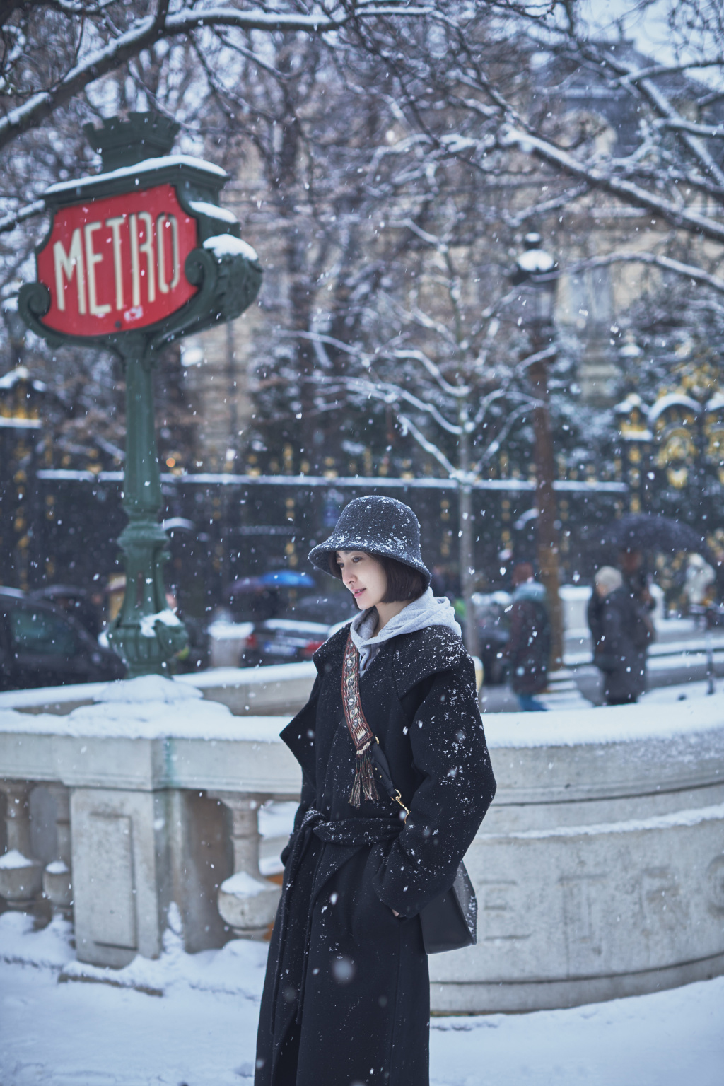 王丽坤清纯靓丽雪景写真图片图片