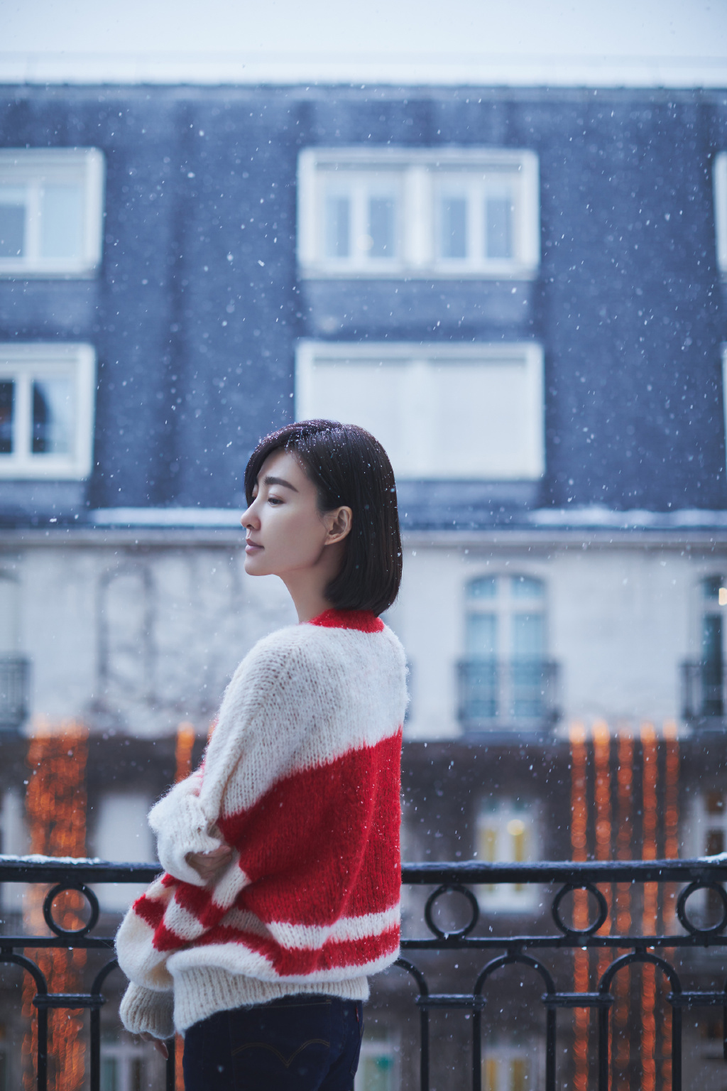 王丽坤清新甜美户外写真图片图片