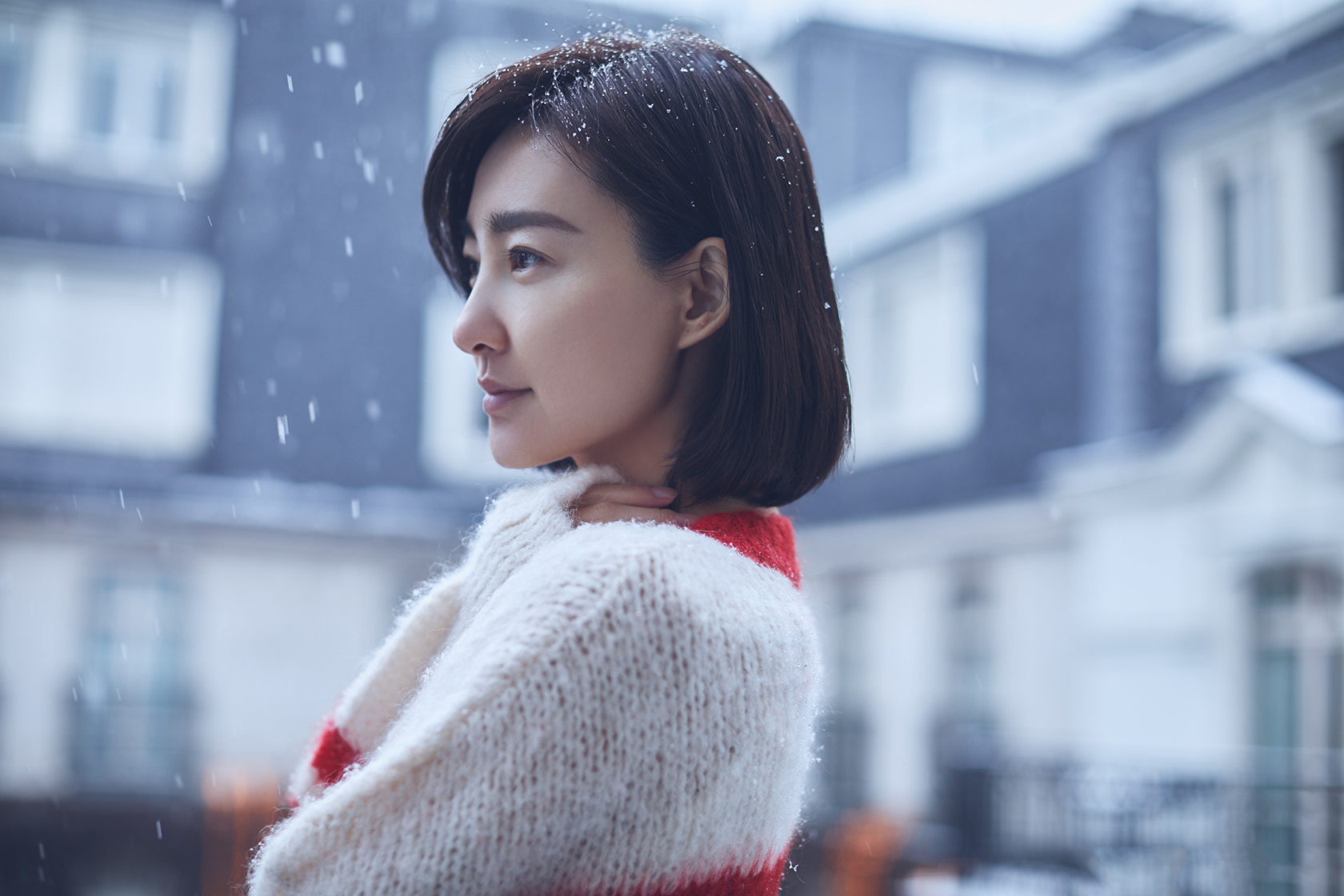 王丽坤清新甜美户外写真图片图片