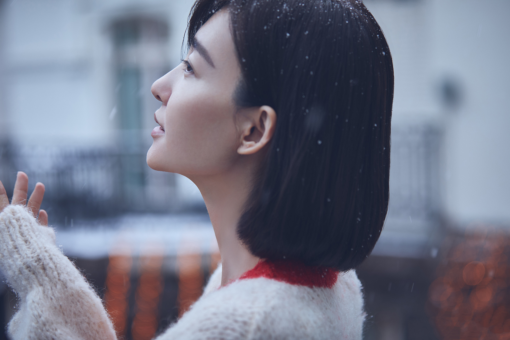 王丽坤清新甜美户外写真图片图片