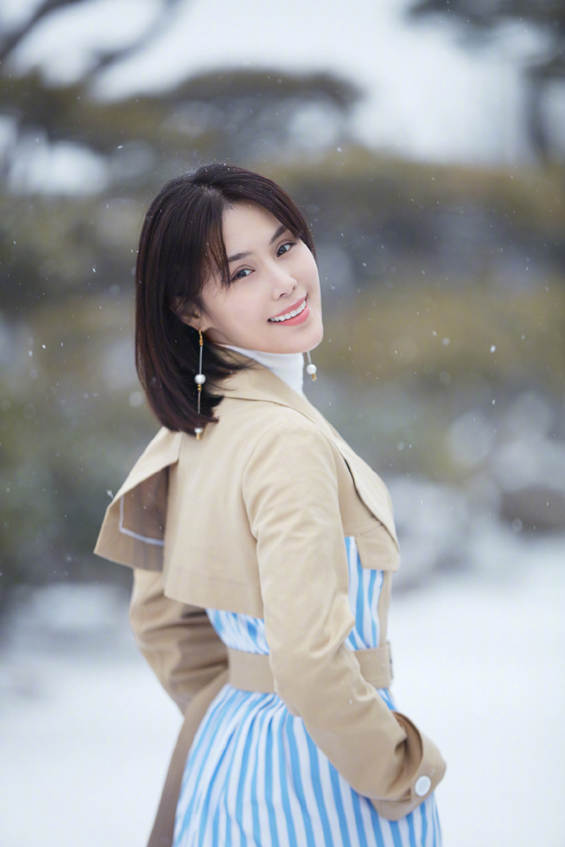 冬日布拉格的雪景唯美摄影图片图片