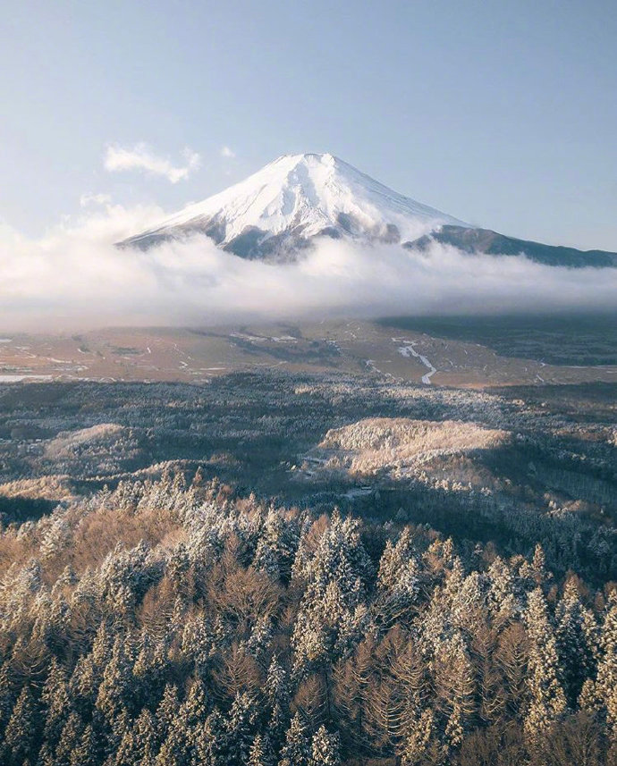 日本富士山唯美壮观景色高清图片图片