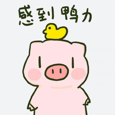 2019可爱呆萌粉色卡通猪头像图片图片
