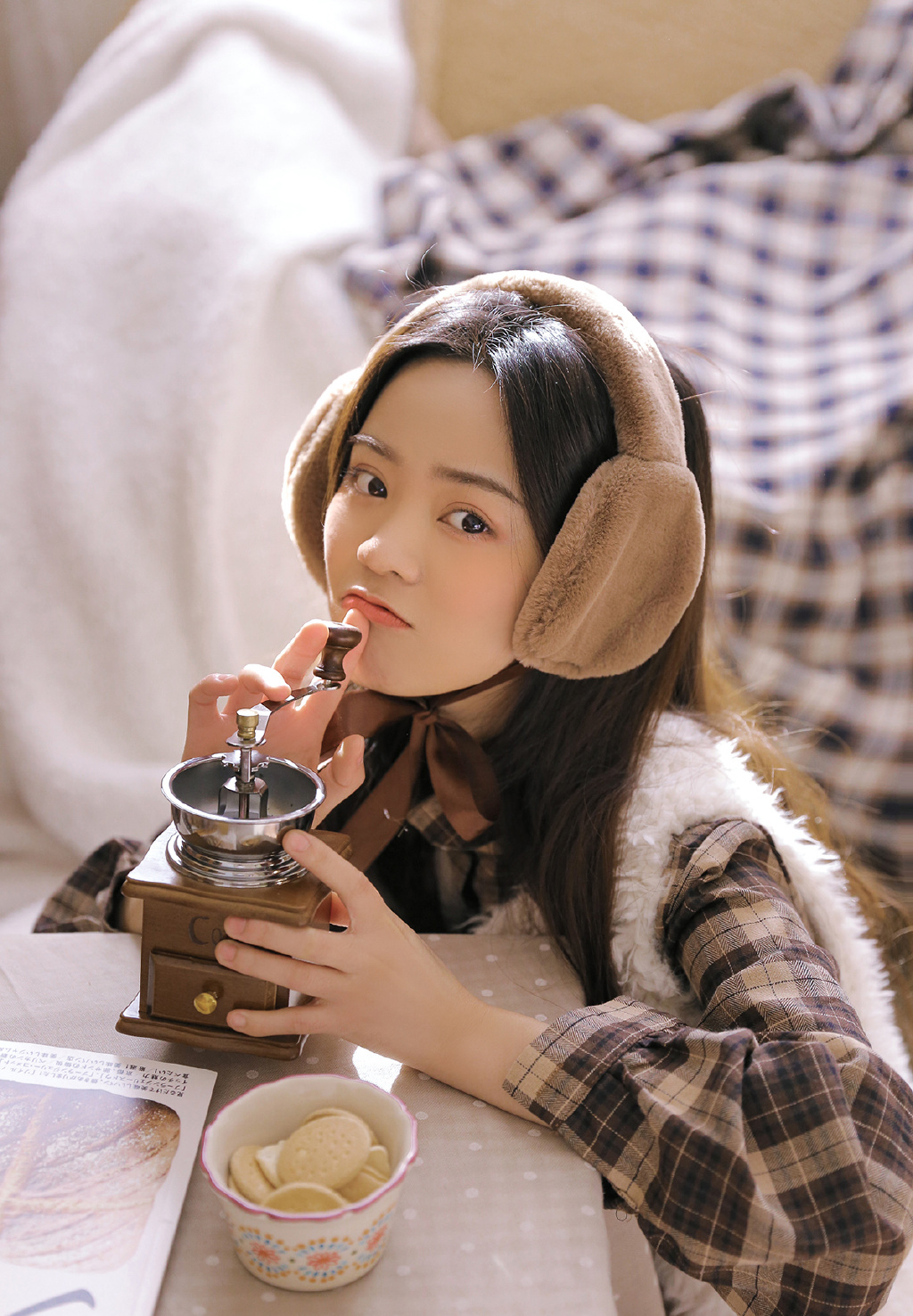 欧阳娜娜柔美田园风唯美写真图片图片