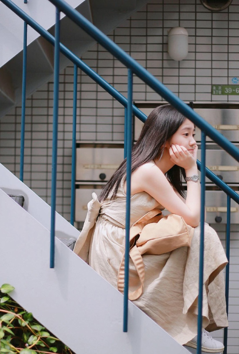 中国内地海市女演员汤梦佳清新温婉夏日写真图片图片