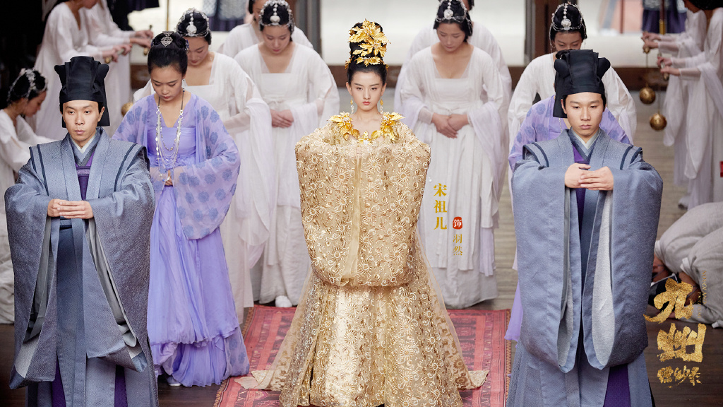 中国北京当代95后女演员宋祖儿性感优雅写真桌面壁纸图片