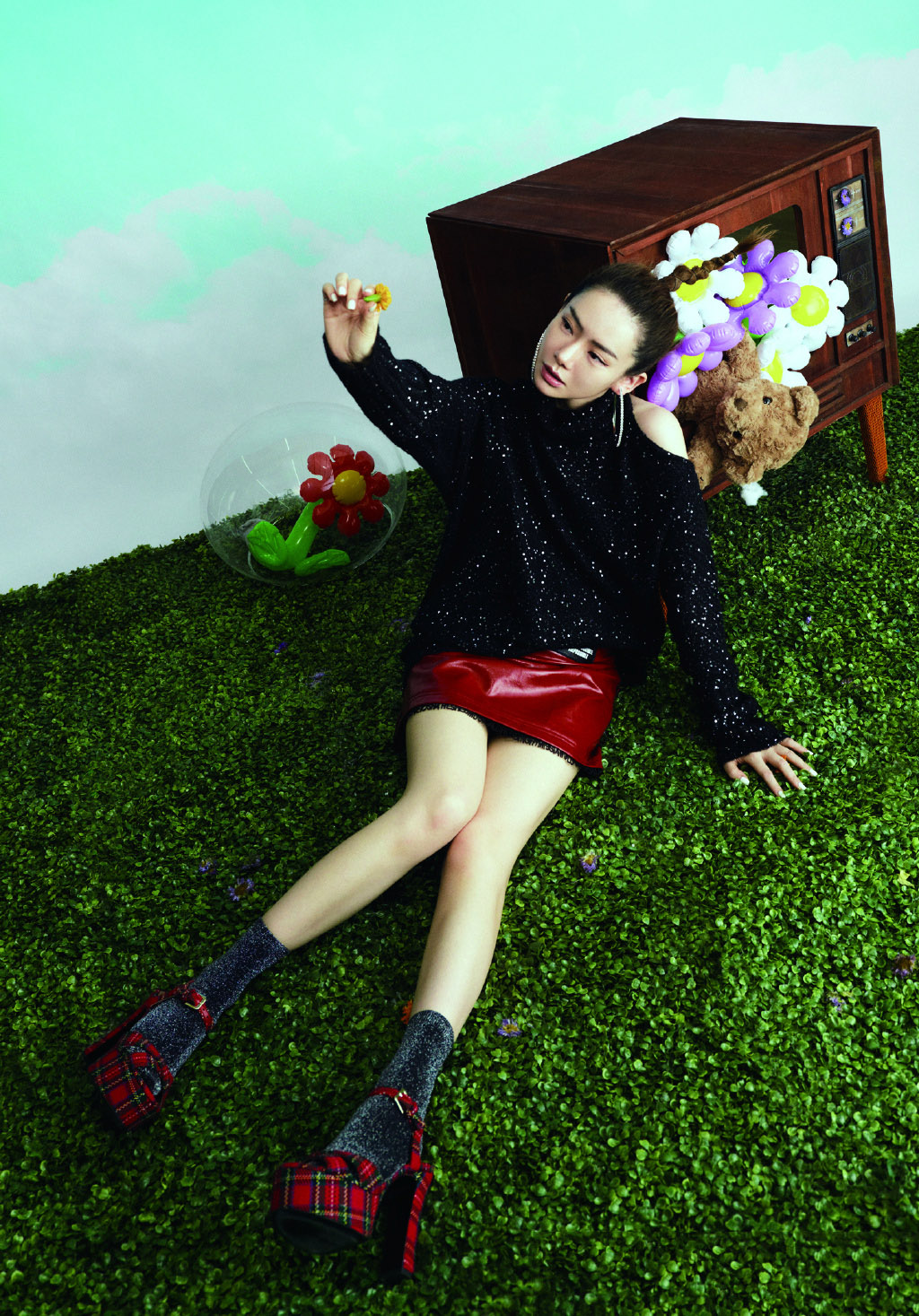 高清女星周开开甜美性感生活照图片图片
