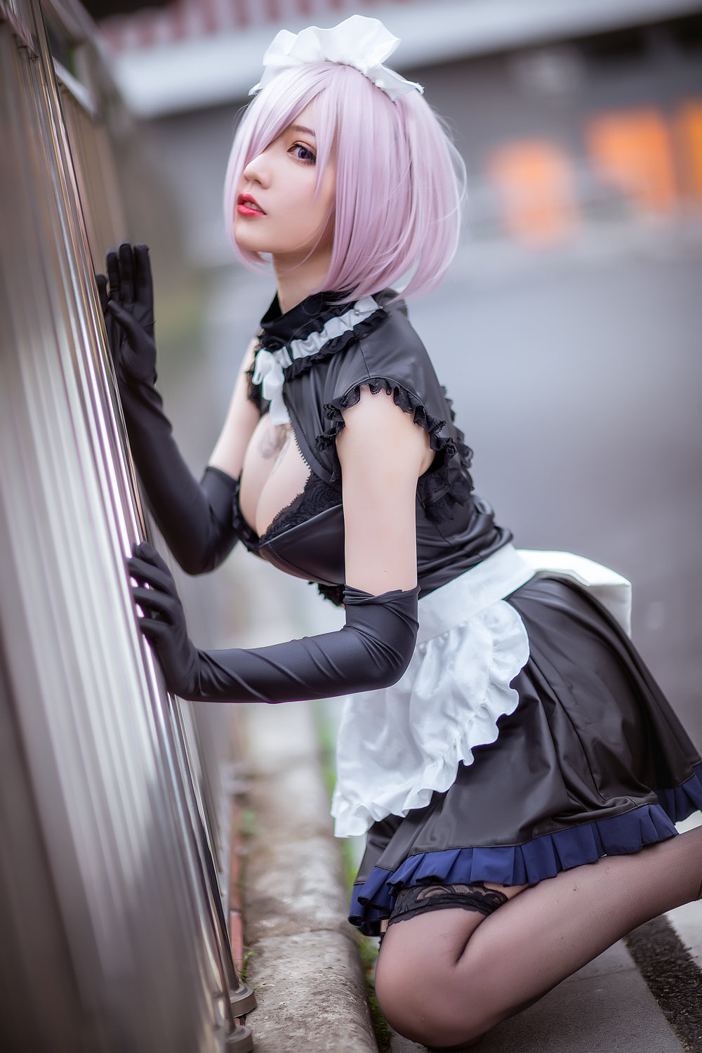 洛天依金丝雀可爱萝莉丝袜美腿Cosplay写真图片