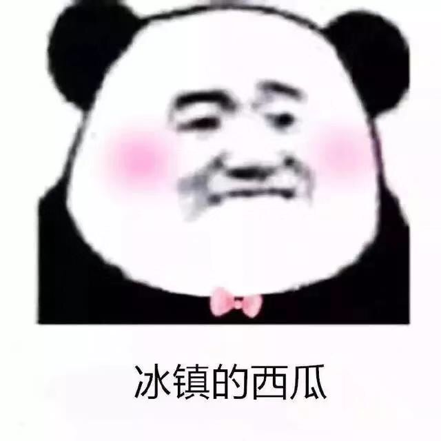 熊猫头清新情话表情包图片