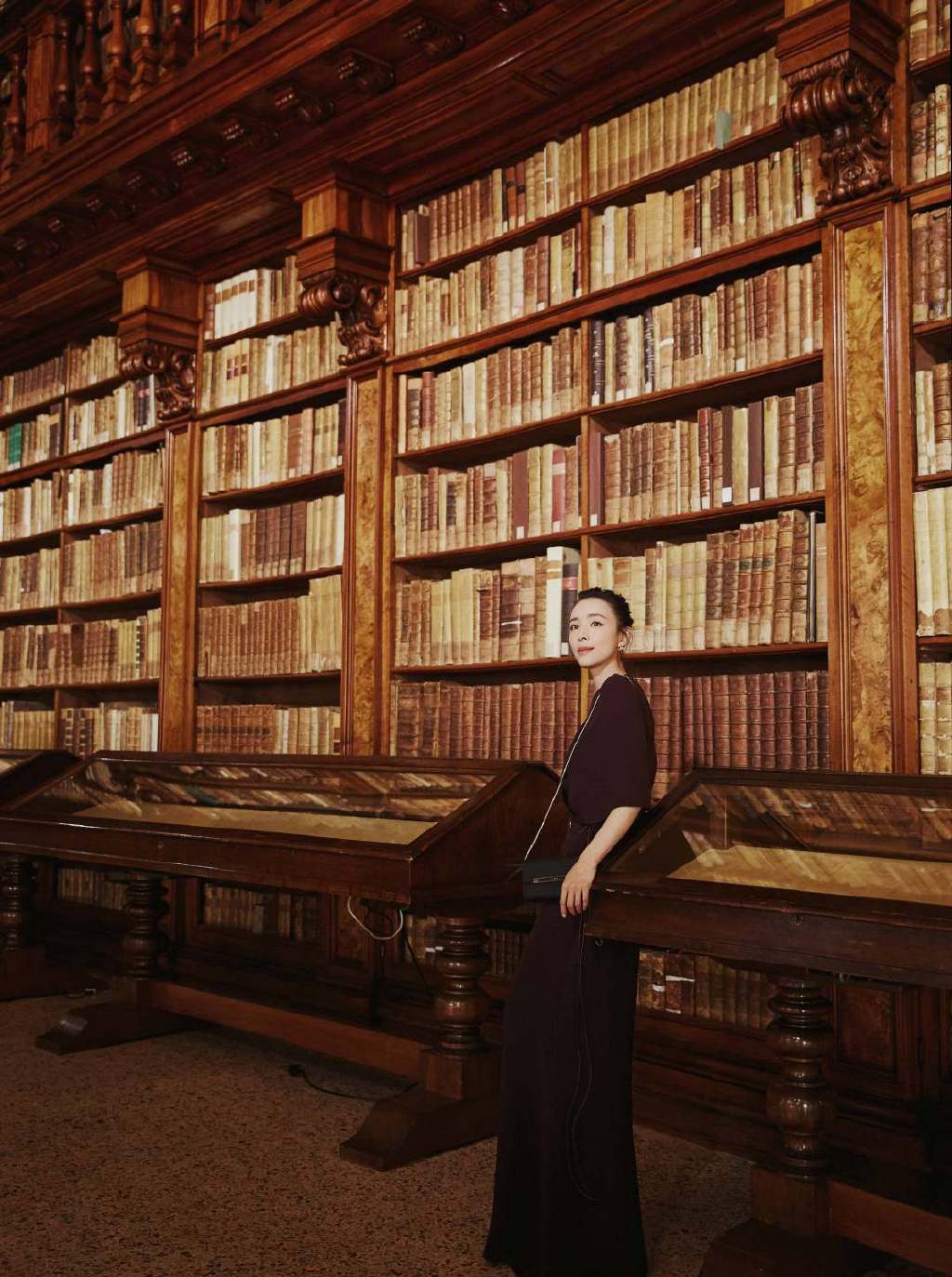 中国内地福建永安女演员张静初红衣造型写真图片：知性优雅图片